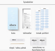 N Greyish Blue Jel Tırnak 30 Adet 2 Kullanım