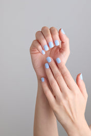 N Greyish Blue Jel Tırnak 30 Adet 2 Kullanım