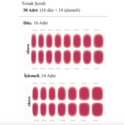 N Hibiscus Jelly Jel Tırnak 30 Adet 2 Kullanım