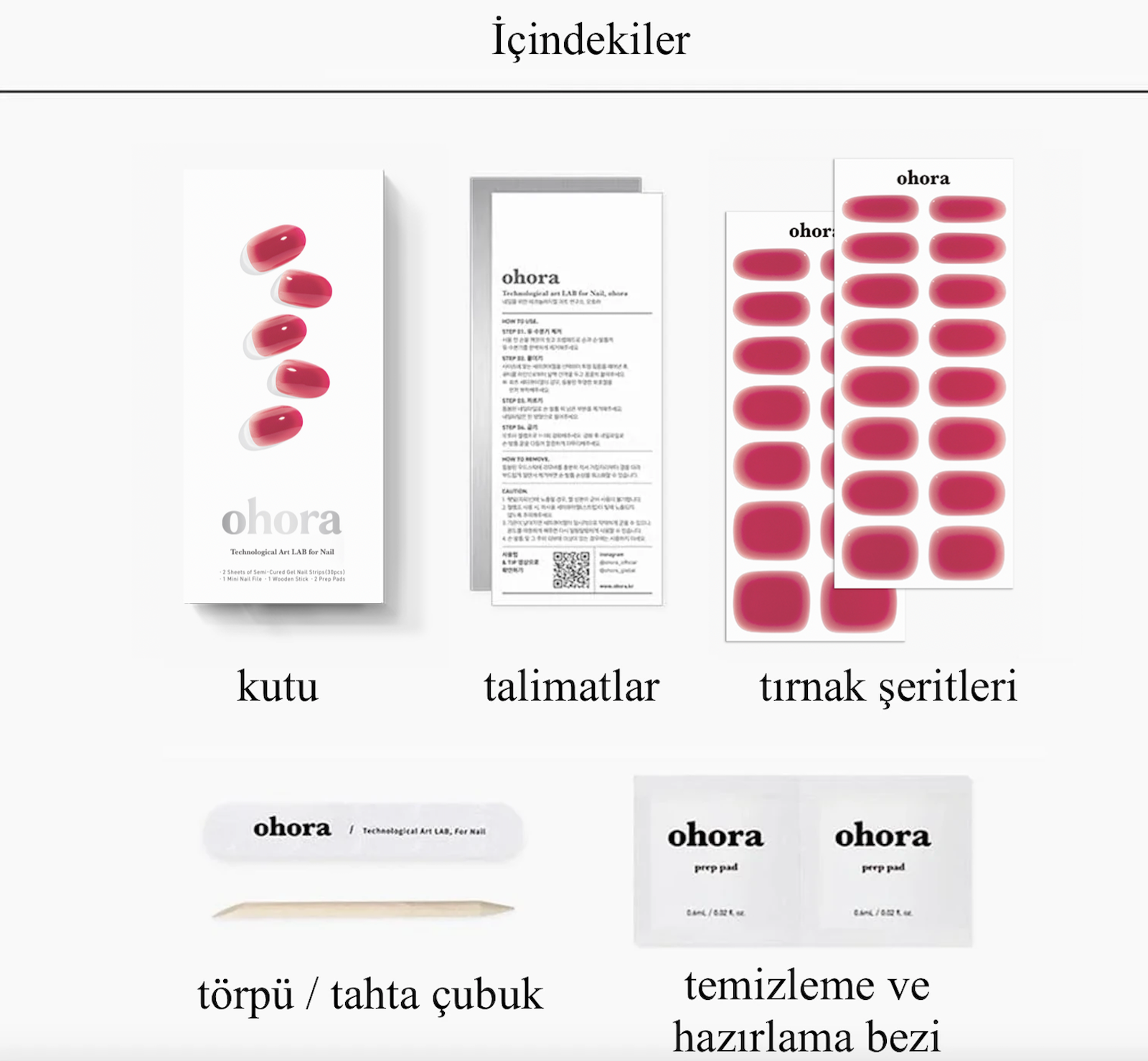 N Hibiscus Jelly Jel Tırnak 30 Adet 2 Kullanım