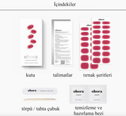 N Hibiscus Jelly Jel Tırnak 30 Adet 2 Kullanım