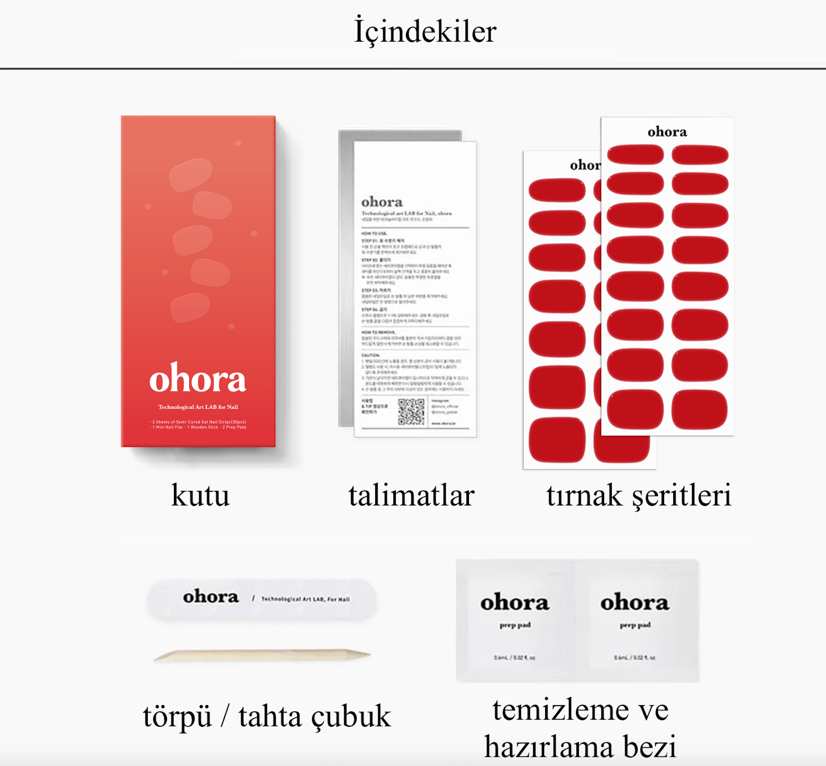 N Hot Cherry Jel Tırnak 30 Adet 2 Kullanım