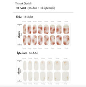 N Iris Jel Tırnak 30 Adet 2 Kullanım