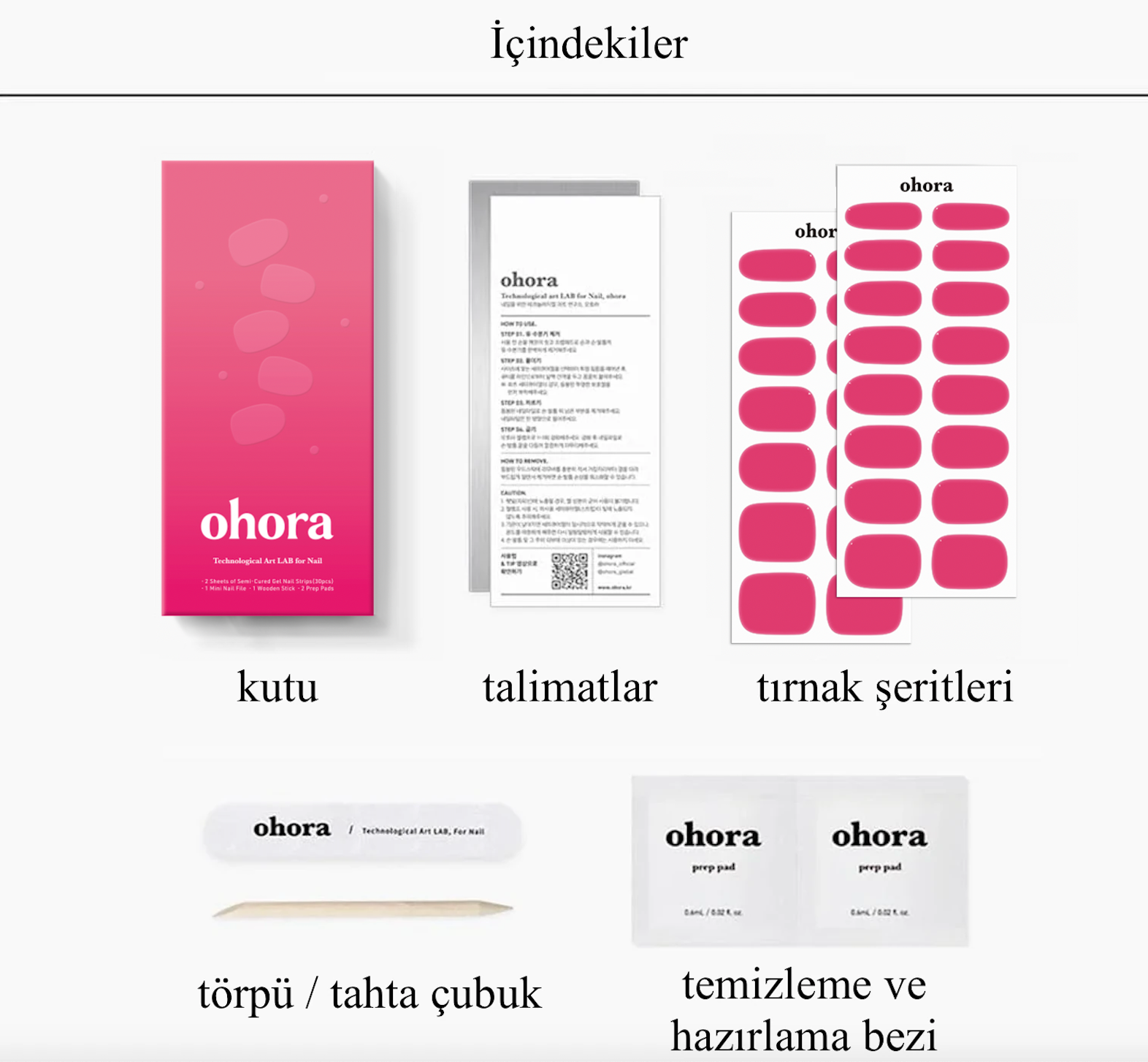 N It’s THAT Pink Jel Tırnak 30 Adet 2 Kullanım