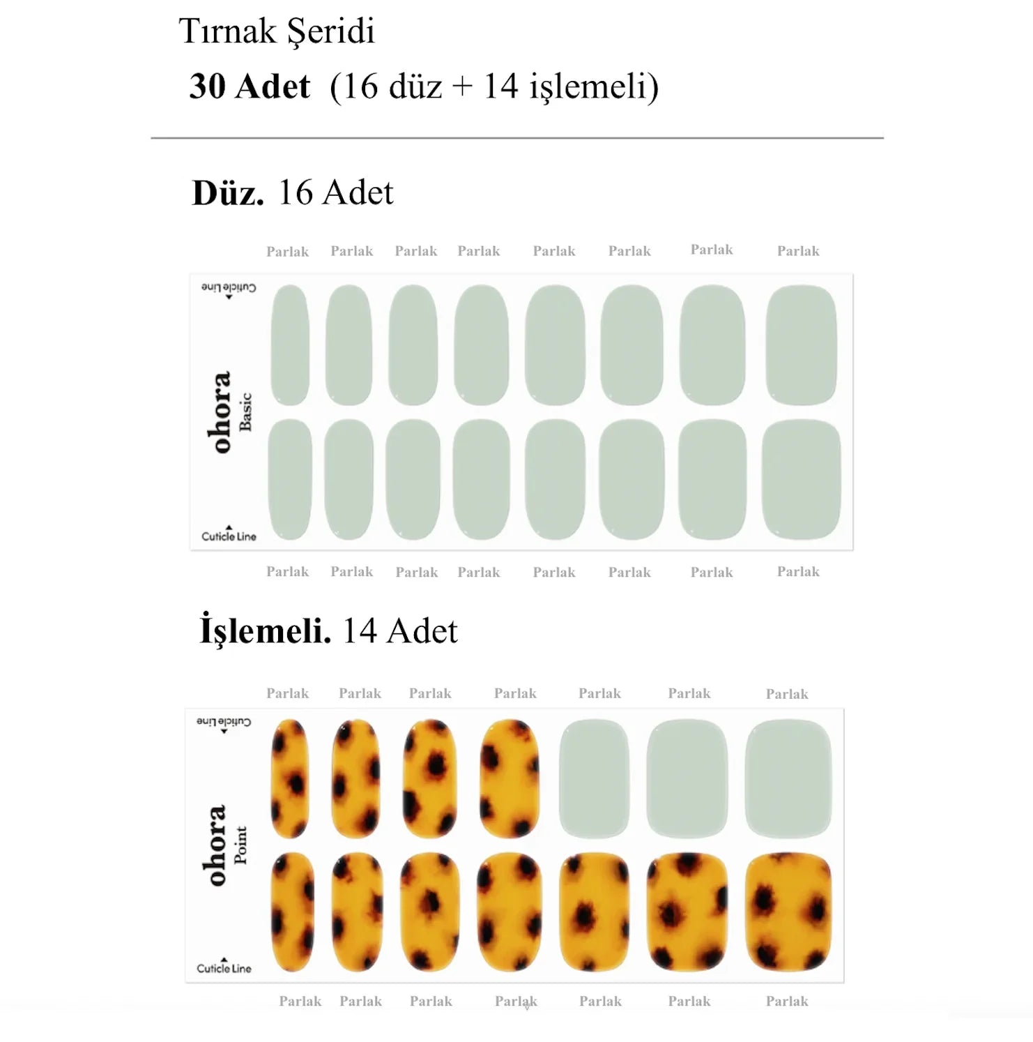 N Leon Jel Tırnak 30 Adet 2 Kullanım