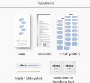 N Light Blue Chrome Jel Tırnak 30 Adet 2 Kullanım