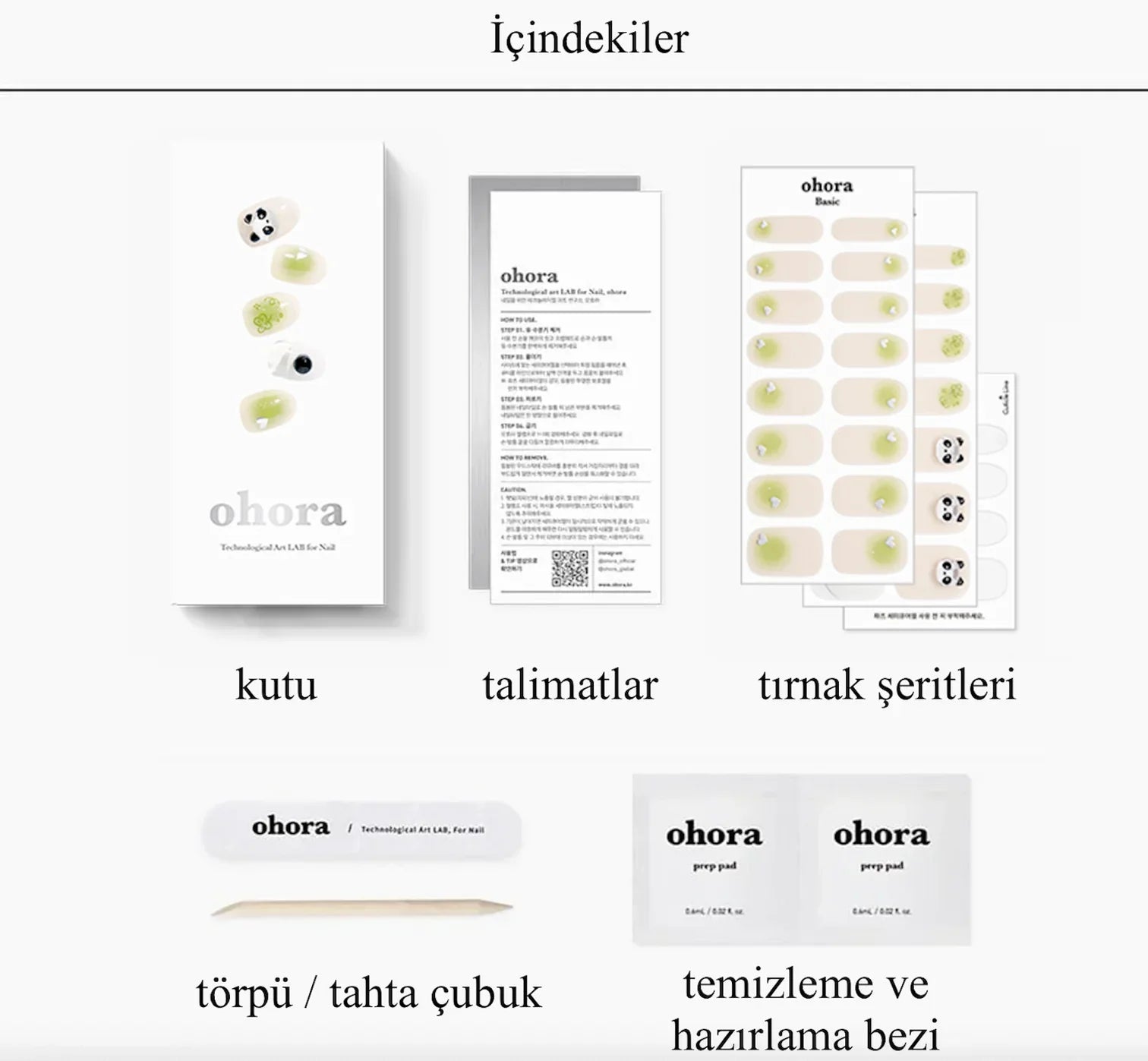 N Lucky Panda Jel Tırnak 30 Adet 2 Kullanım