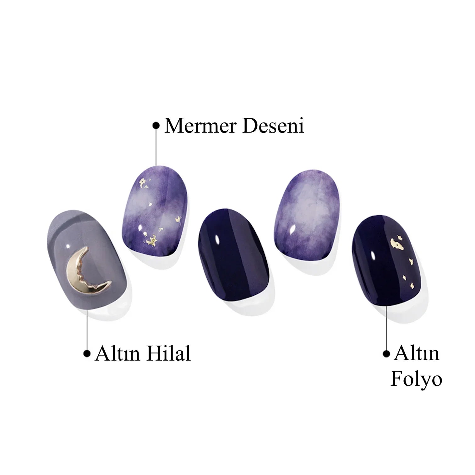 N Lunar Eclipse Jel Tırnak 30 Adet 2 Kullanım