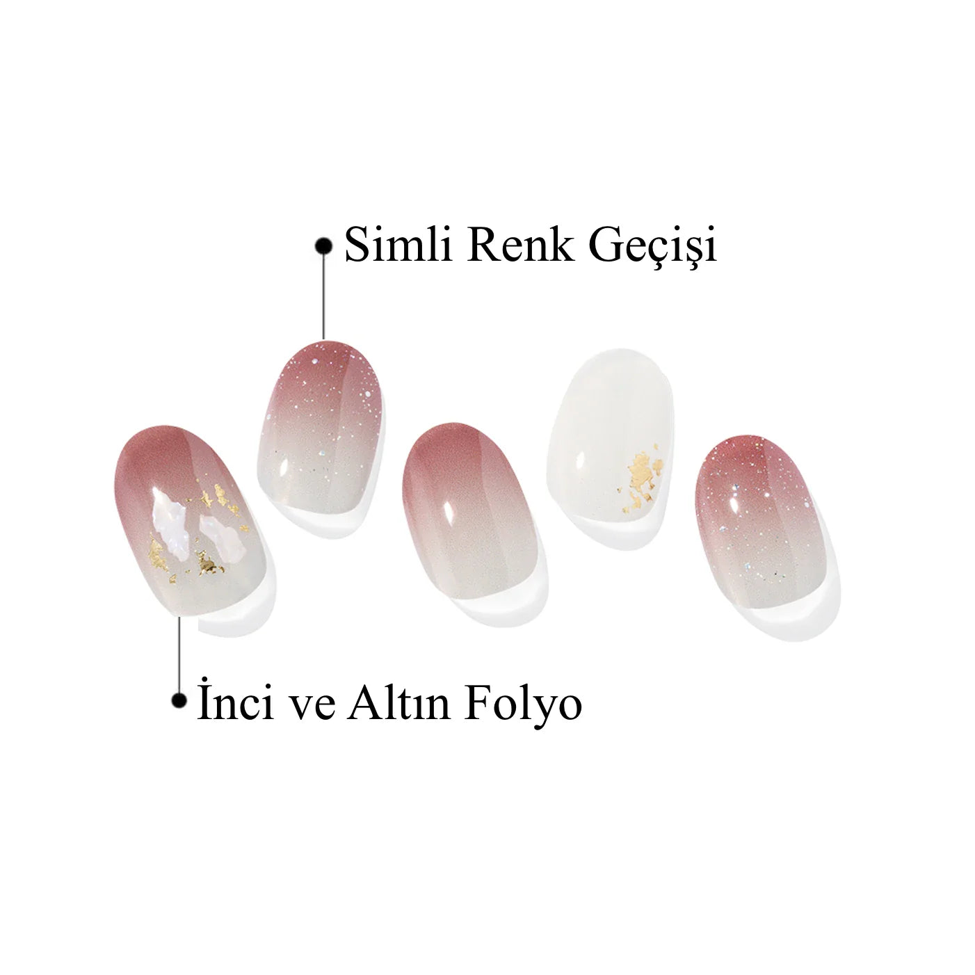 N Marsala Mood Jel Tırnak 30 Adet 2 Kullanım