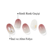 N Marsala Mood Jel Tırnak 30 Adet 2 Kullanım