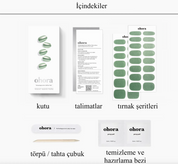 N Matcha Chrome Jel Tırnak 30 Adet 2 Kullanım