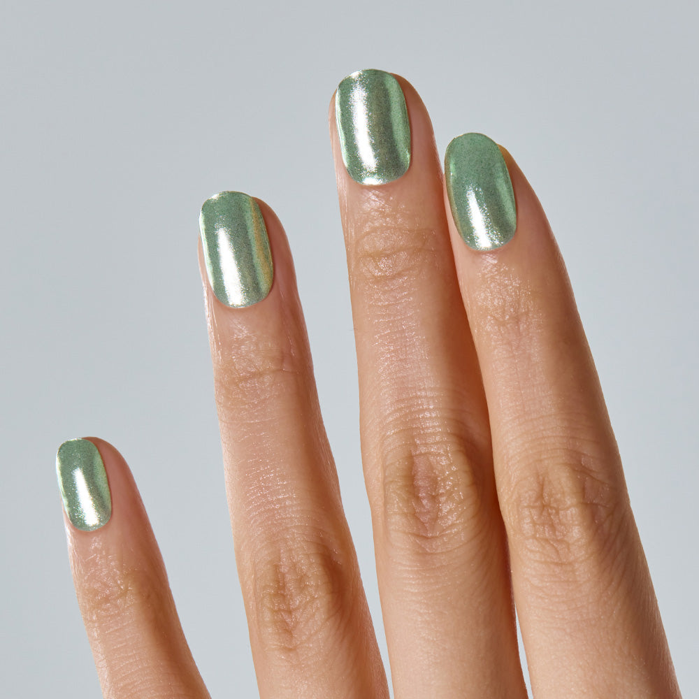 N Matcha Chrome Jel Tırnak 30 Adet 2 Kullanım