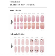 N Mermaid Glow Jel Tırnak 30 Adet 2 Kullanım