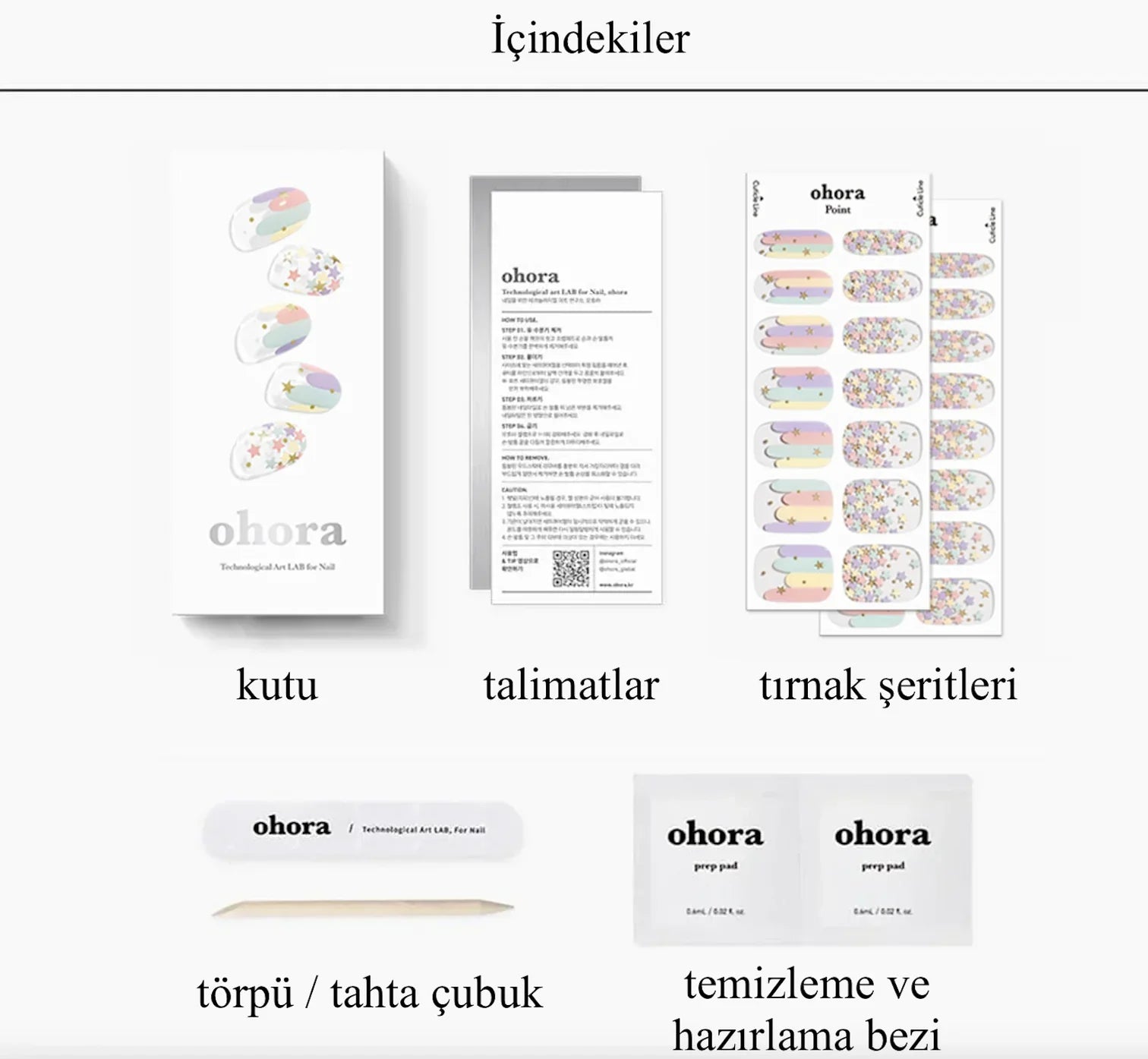 N Merry-go-round Jel Tırnak 30 Adet 2 Kullanım