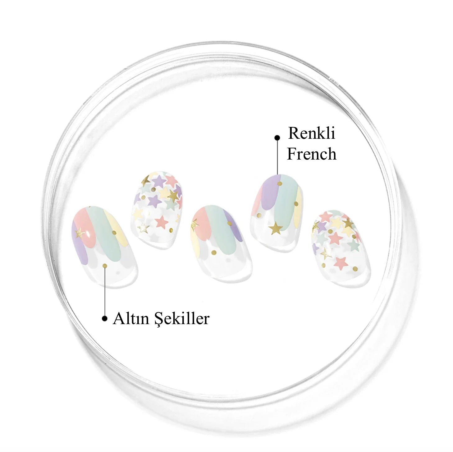 N Merry-go-round Jel Tırnak 30 Adet 2 Kullanım