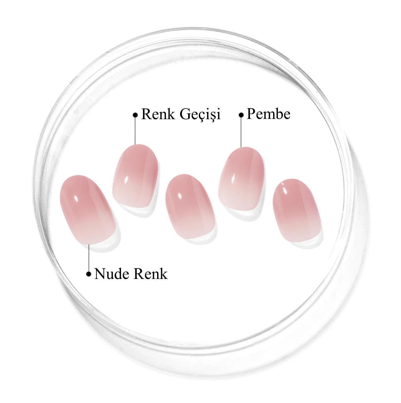 N Milk Rose Jel Tırnak 30 Adet 2 Kullanım