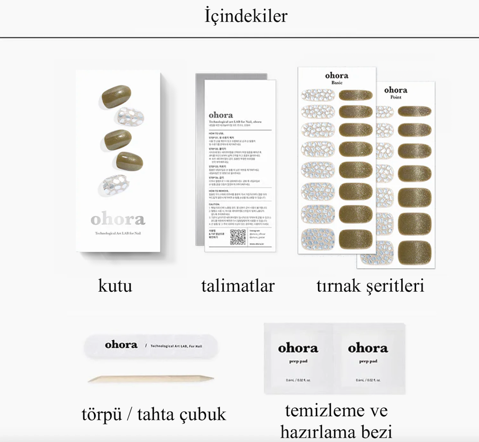 N Olive Glow Jel Tırnak 30 Adet 2 Kullanım