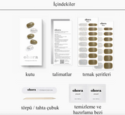 N Olive Glow Jel Tırnak 30 Adet 2 Kullanım