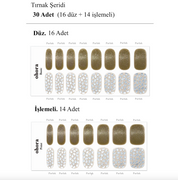 N Olive Glow Jel Tırnak 30 Adet 2 Kullanım