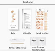 N Ombrer Beige Jel Tırnak 30 Adet 2 Kullanım