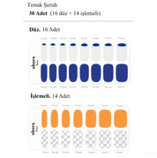 N Orange Soda Jel Tırnak 30 Adet 2 Kullanım