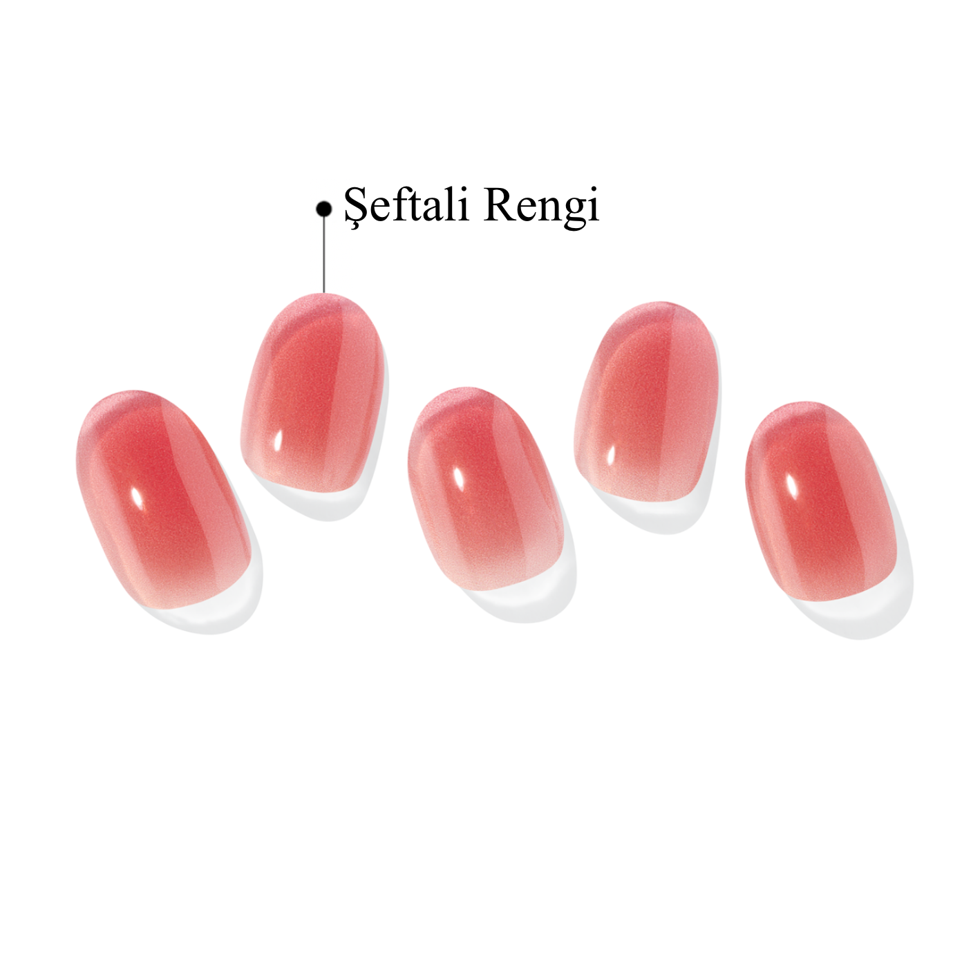 N Peach Jelly Jel Tırnak 30 Adet 2 Kullanım