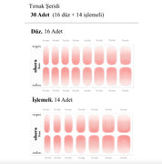 N Peach Latte Jel Tırnak 30 Adet 2 Kullanım