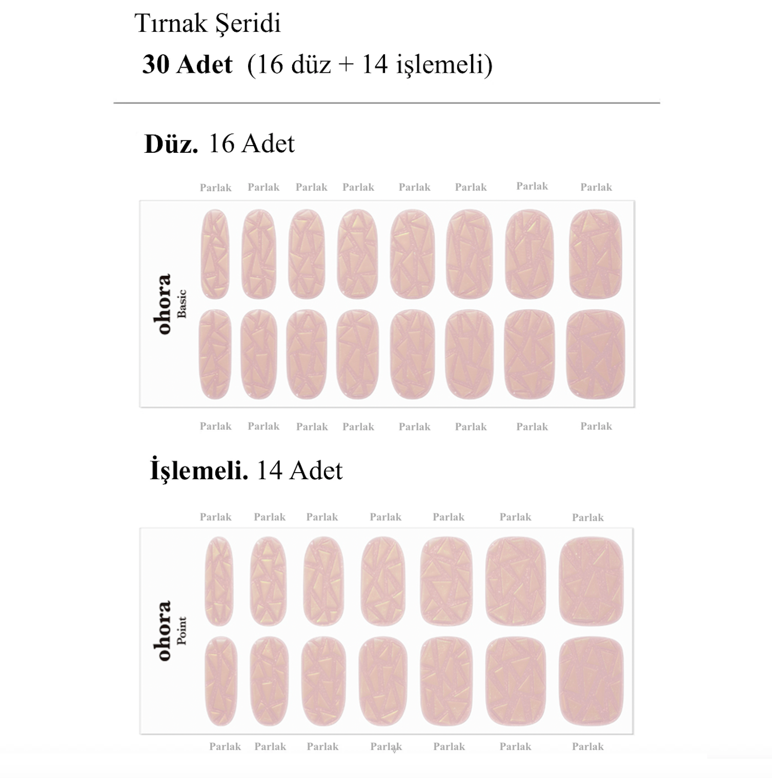 N Pink Wonderland Jel Tırnak 30 Adet 2 Kullanım