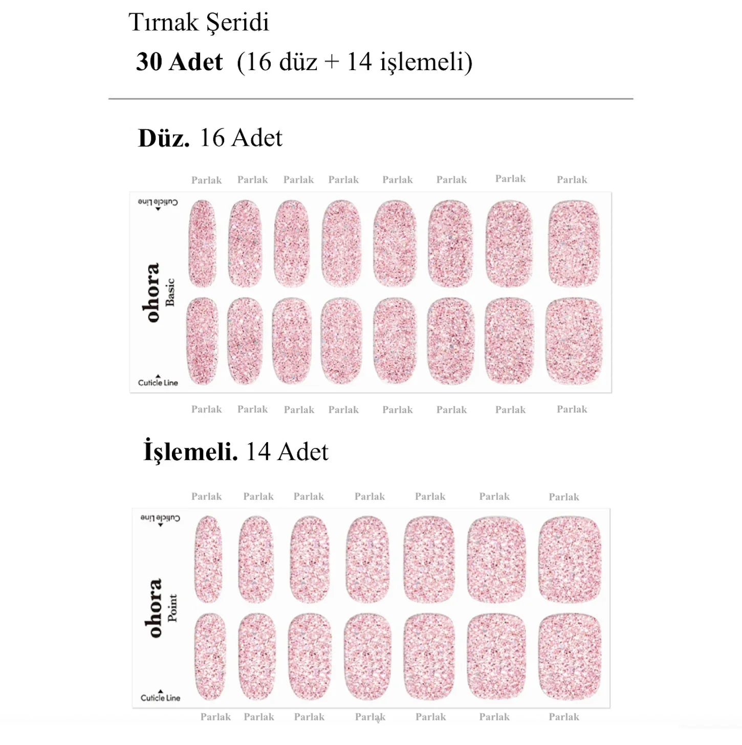 N Pixie Dust Jel Tırnak 30 Adet 2 Kullanım