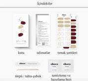 N Poinsettia Jel Tırnak 30 Adet 2 Kullanım