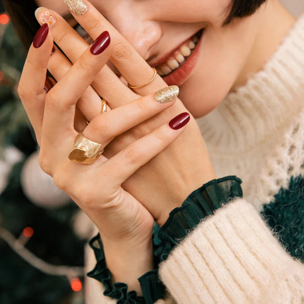 N Poinsettia Jel Tırnak 30 Adet 2 Kullanım