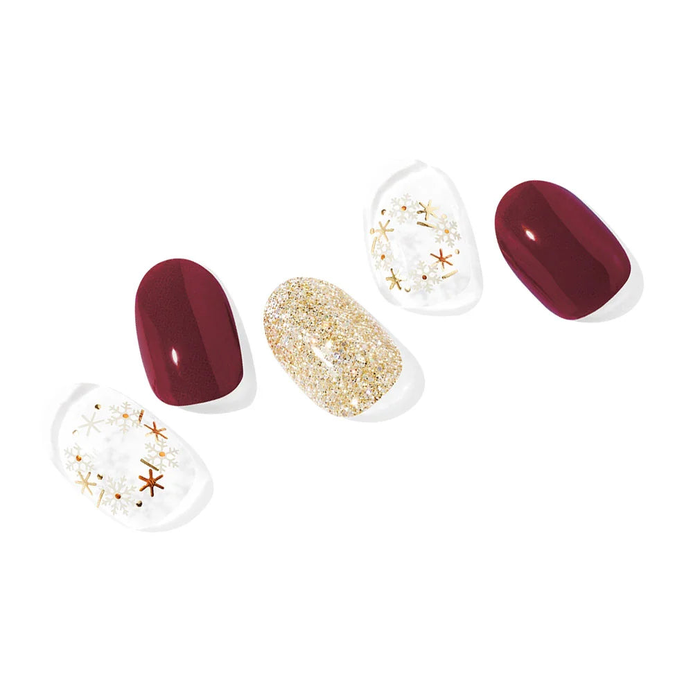 N Poinsettia Jel Tırnak 30 Adet 2 Kullanım