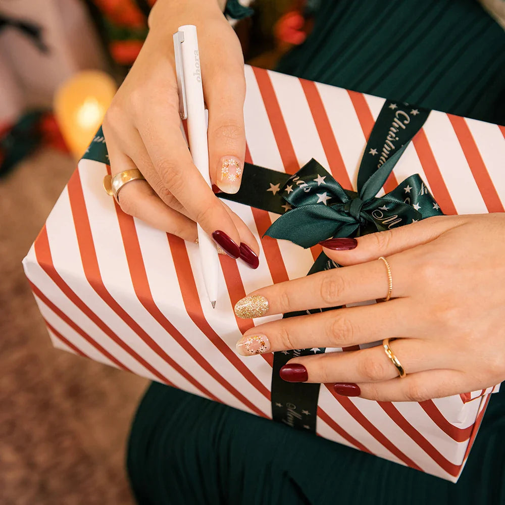 N Poinsettia Jel Tırnak 30 Adet 2 Kullanım