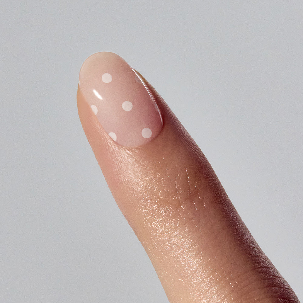 N Polka Blanc Jel Tırnak 30 Adet 2 Kullanım