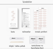 N Polka Blanc Jel Tırnak 30 Adet 2 Kullanım