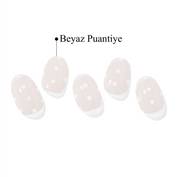 N Polka Blanc Jel Tırnak 30 Adet 2 Kullanım