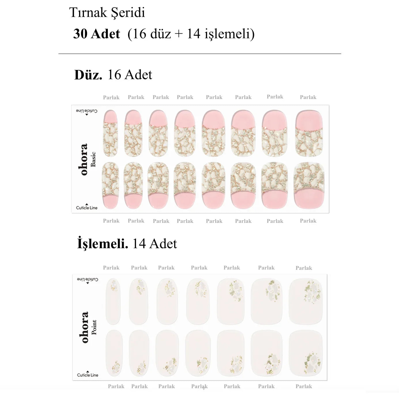 N Quartz Jel Tırnak 30 Adet 2 Kullanım