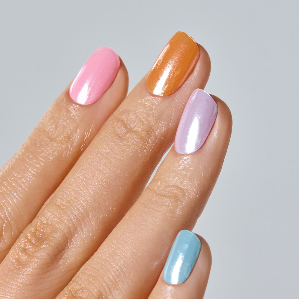 N Rainbow Chrome Jel Tırnak 30 Adet 2 Kullanım