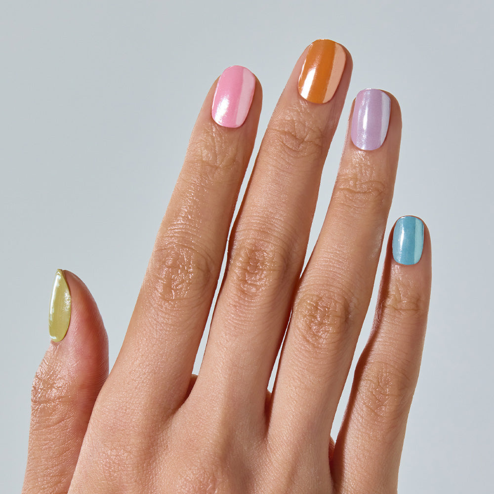 N Rainbow Chrome Jel Tırnak 30 Adet 2 Kullanım