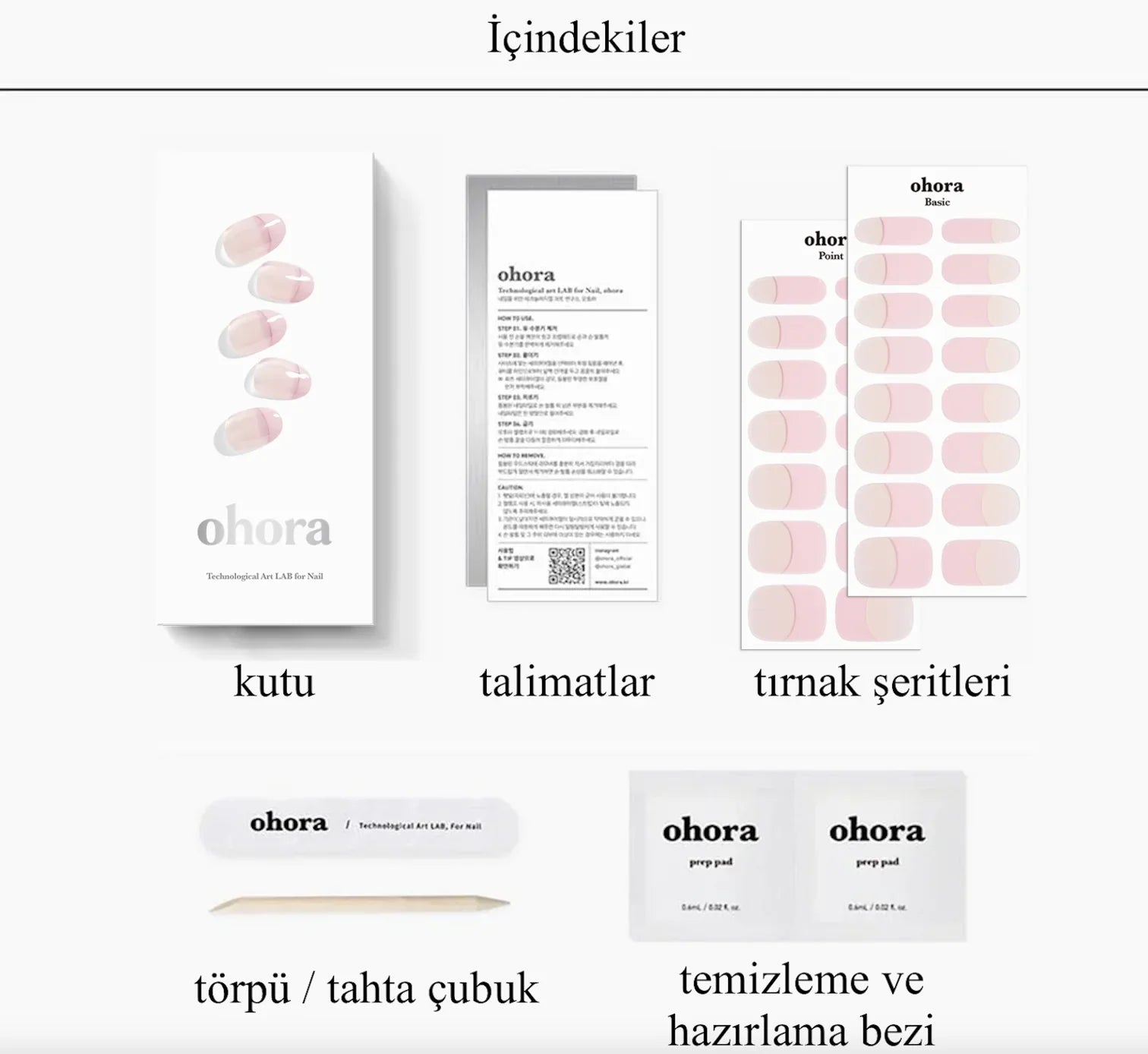 N Romantic French Jel Tırnak 30 Adet 2 Kullanım