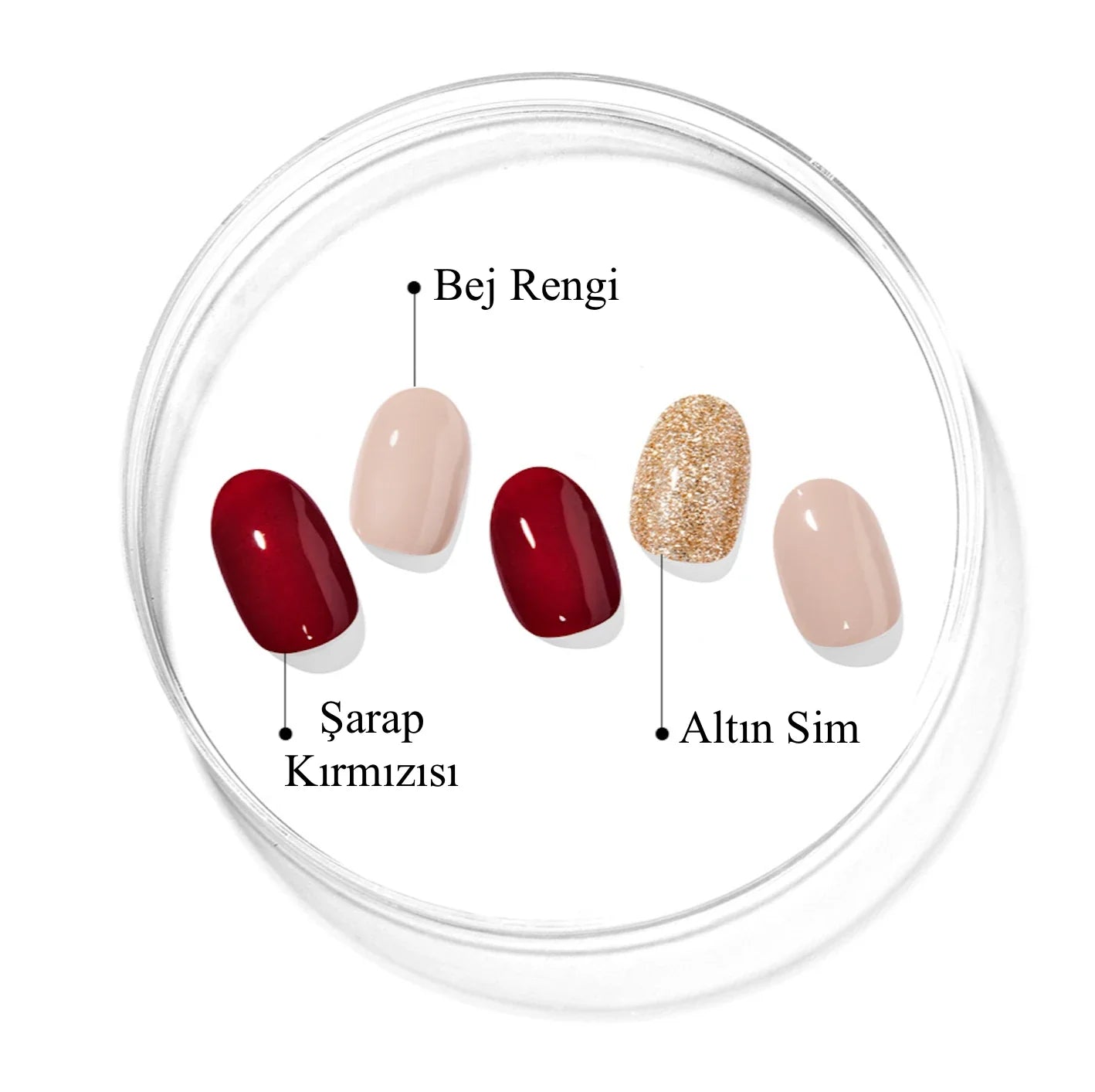 N Rosewood Jel Tırnak 30 Adet 2 Kullanım