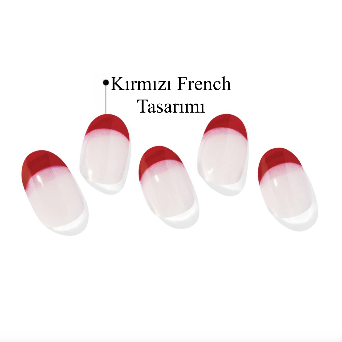 N Ruby French Jel Tırnak 30 Adet 2 Kullanım