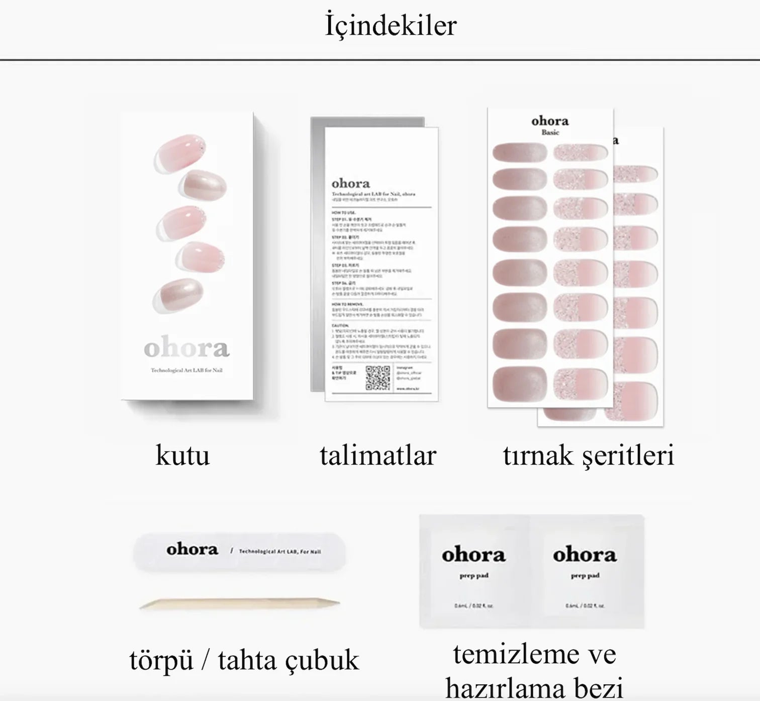 N Shy Rose Jel Tırnak 30 Adet 2 Kullanım