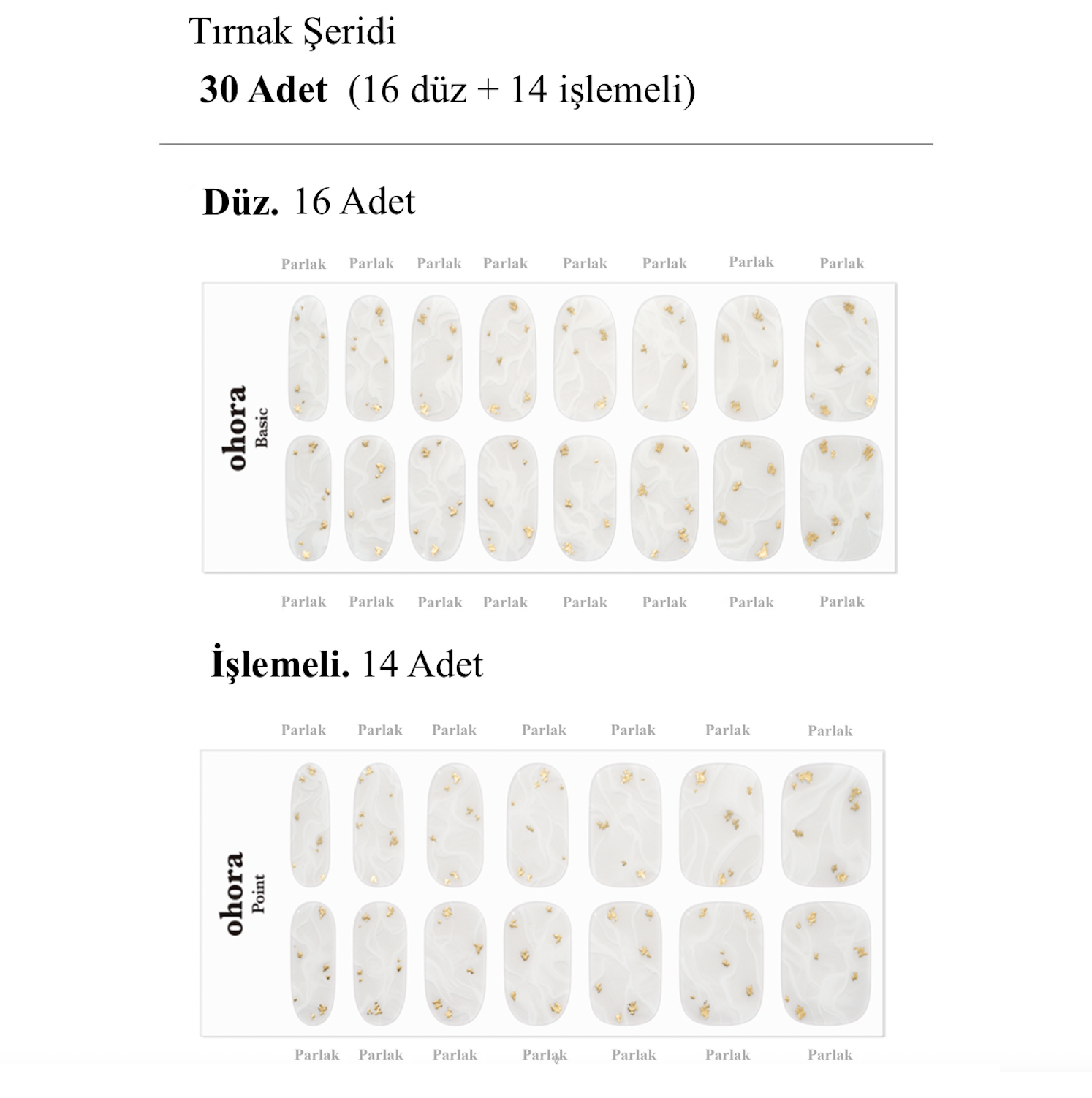 N Silky Marble Jel Tırnak 30 Adet 2 Kullanım