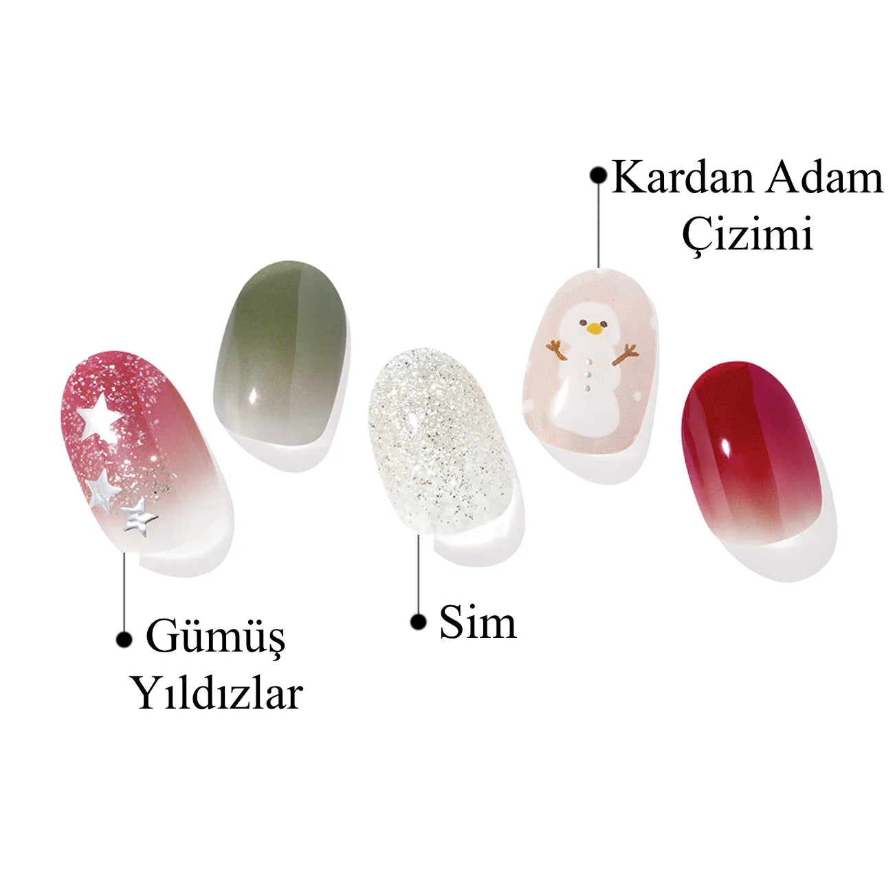 N Snow Star Jel Tırnak 30 Adet 2 Kullanım