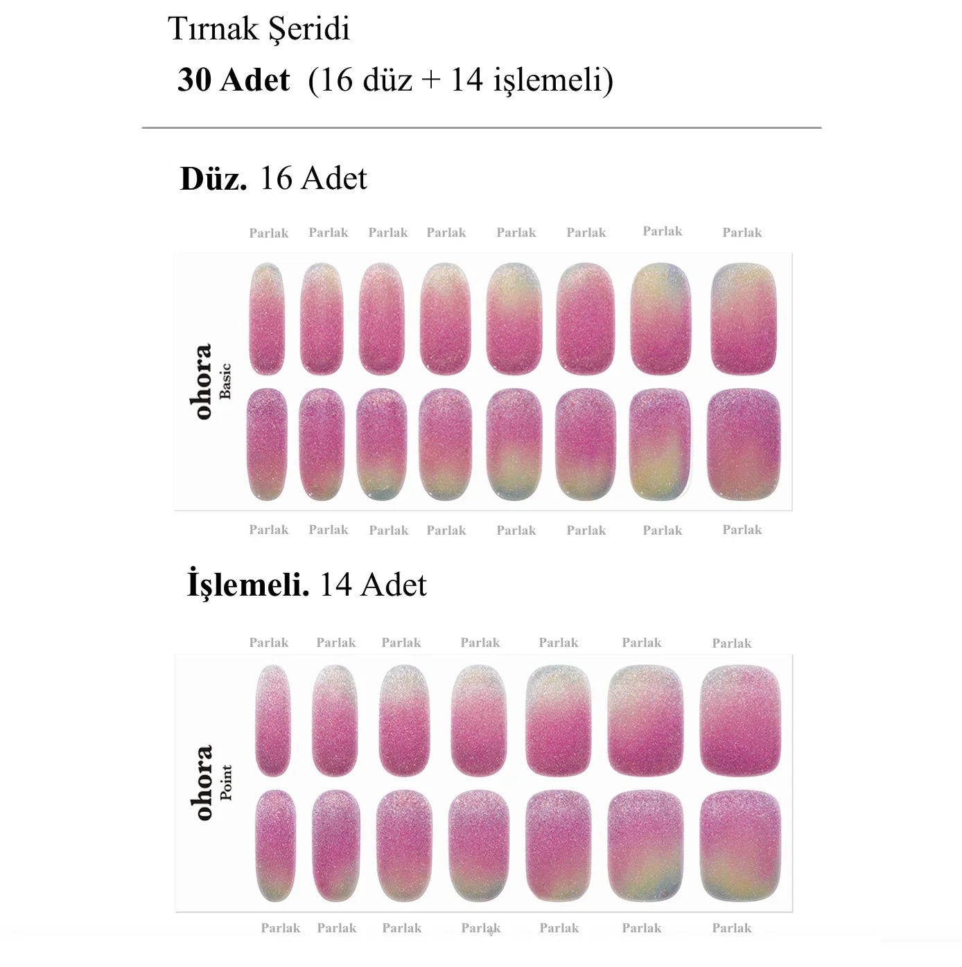 N Sour Candy Jel Tırnak 30 Adet 2 Kullanım