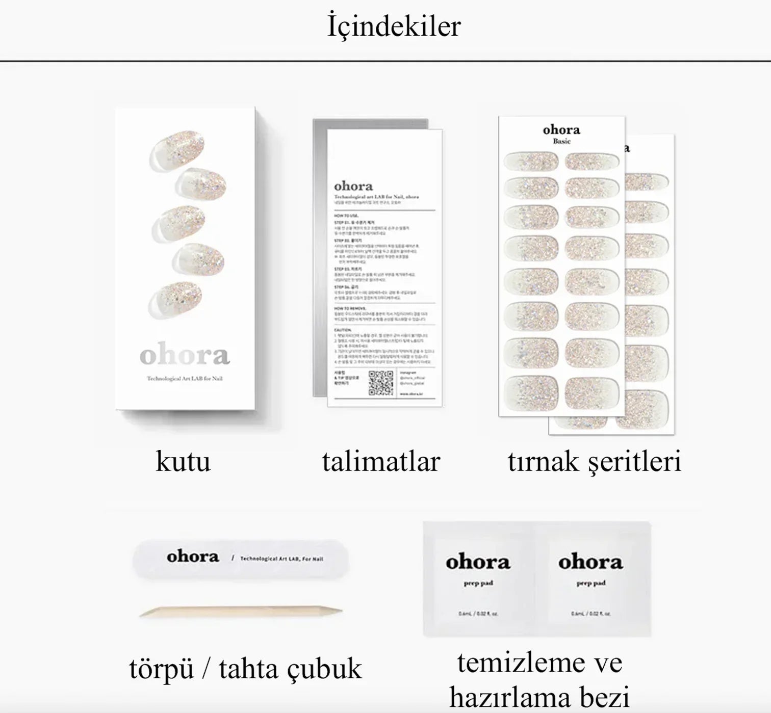 N Sparkle Glam Jel Tırnak 30 Adet 2 Kullanım