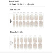 N Sparkle Glam Jel Tırnak 30 Adet 2 Kullanım