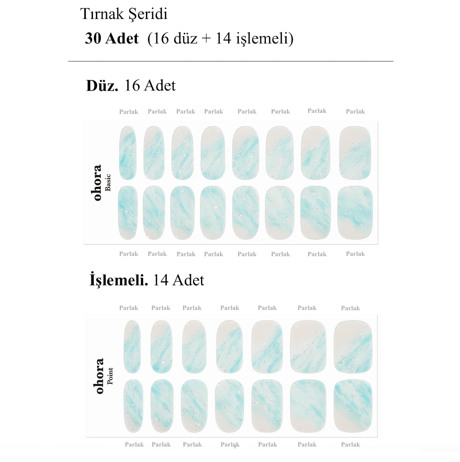 N Summer Wave Jel Tırnak 30 Adet 2 Kullanım