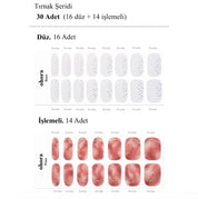 N Sunset Water Jel Tırnak 30 Adet 2 Kullanım